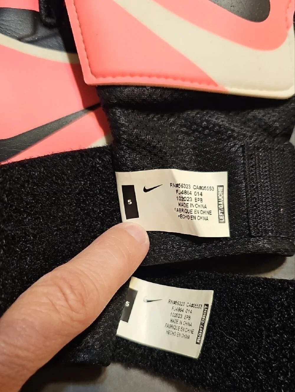Nike Goalkeeper Gloves in Hot Pink, Black, and White